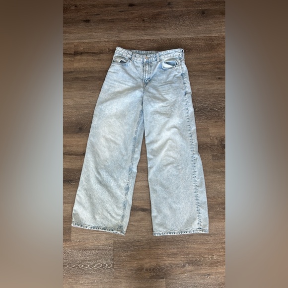 H&M Wide Leg Size 6 Jeans Perfect Condition - Picture 2 of 2